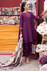 3PC Unstitched Embroidery Suit-HH17