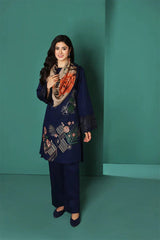 3PC Unstitched Embroidery Suit-HH20