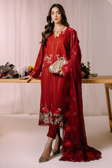 Declair Unstiched 3pc embriodery Sute