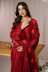 Declair Unstiched 3pc embriodery Sute